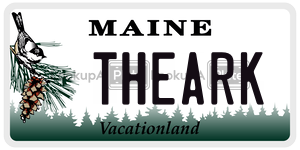 THEARK license plate in Maine