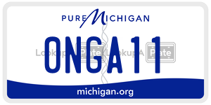 0NGA11  license plate in MI