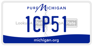 1CP51  license plate in MI