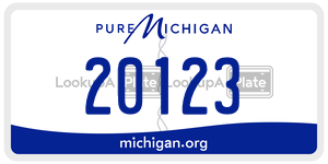 20123 license plate in Michigan