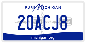 20ACJ8  license plate in MI