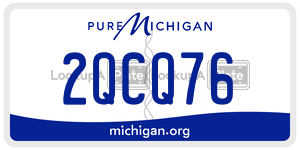 2QCQ76  license plate in MI