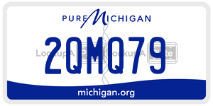 2QMQ79 license plate in Michigan