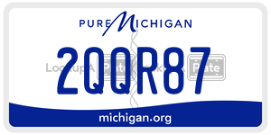 2QQR87 license plate in Michigan