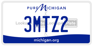 3MTZ2  license plate in MI