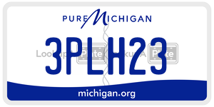3PLH23 license plate in Michigan