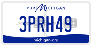 3PRH49 license plate in Michigan
