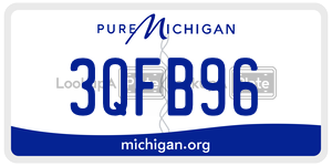 3QFB96  license plate in MI