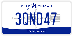 3QND47 license plate in Michigan
