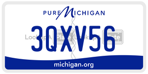 3QXV56  license plate in MI