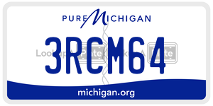 3RCM64  license plate in MI