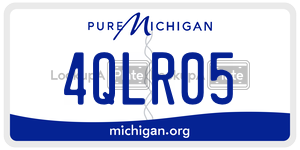 4QLR05 license plate in Michigan