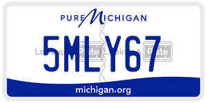 5MLY67 license plate in Michigan