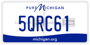 5QRC61  license plate in MI