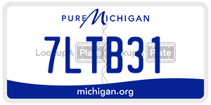 7LTB31  license plate in MI