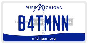 B4TMNN  license plate in MI