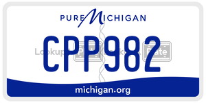 CPP982 license plate in Michigan