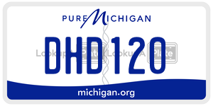DHD120  license plate in MI
