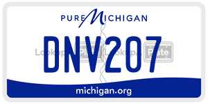 DNV207 license plate in Michigan
