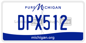 DPX512  license plate in MI