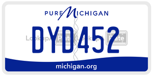 DYD452 license plate in Michigan