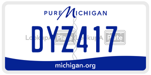 DYZ417  license plate in MI