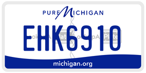 EHK6910 license plate in Michigan