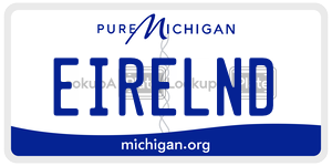 EIRELND  license plate in MI