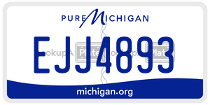 EJJ4893 license plate in Michigan