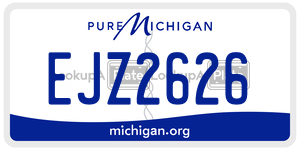 EJZ2626 license plate in Michigan