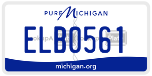 ELB0561 license plate in Michigan