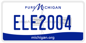 ELE2004  license plate in MI