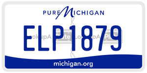 ELP1879 license plate in Michigan