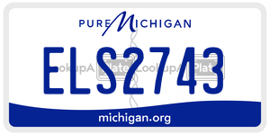 ELS2743 license plate in Michigan