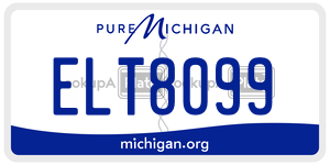 ELT8099  license plate in MI