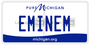 EMINEM license plate in Michigan