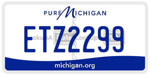 ETZ2299  license plate in MI