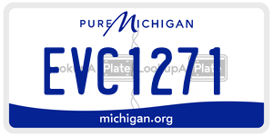 EVC1271 license plate in Michigan