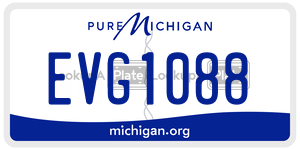 EVG1088 license plate in Michigan