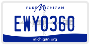 EWY0360 license plate in Michigan