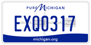 EXQ0317 license plate in Michigan