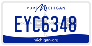 EYC6348  license plate in MI