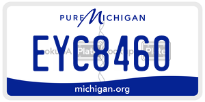EYC8460 license plate in Michigan