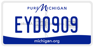 EYD0909 license plate in Michigan