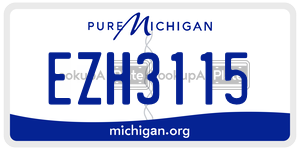 EZH3115  license plate in MI