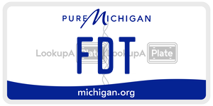 FDT license plate in Michigan
