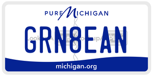 GRN8EAN license plate in Michigan
