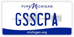 GSSCPA license plate in Michigan
