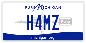 H4MZ license plate in Michigan