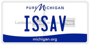 ISSAV license plate in Michigan